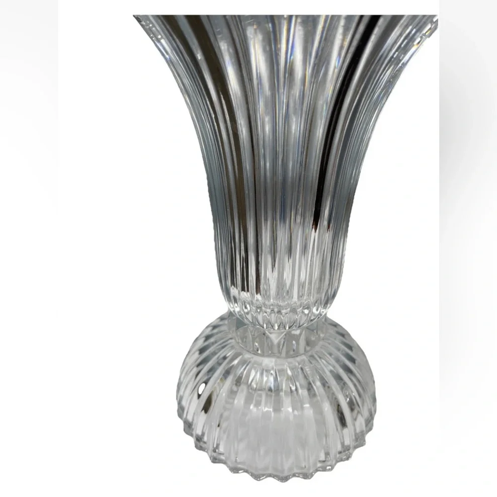 Vintage Partylite Vienna Waltz 24% Crystal Candle Holder/Vase Set Of 2
